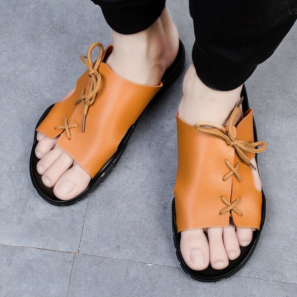 Orange Sandals / Slippers for men Slip-On Sliders Orange Footwear College Colors main image 6